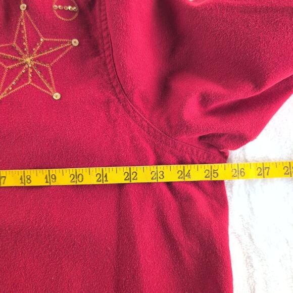 Vintage Holiday Editions Chamois Embroidered CottageCore GrandmaCore Women's XL - Picture 6 of 8